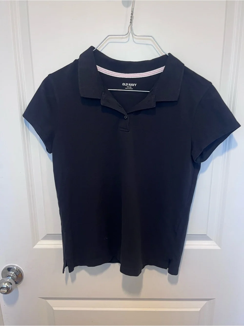 Old Navy Black Uniform Polo